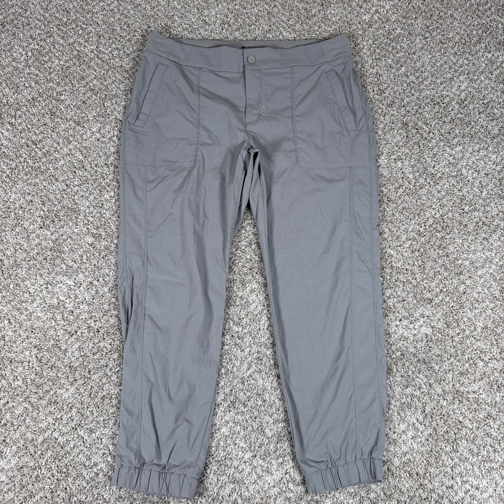 Athleta‎ Trekkie 2.0 Joggers Womens 14P Gray Ripstop Hiking Pants